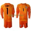 Original Trikotsatz Frankreich Hugo Lloris 1 Torwart Heimtrikot WM 2022 Langarm Für Kinder